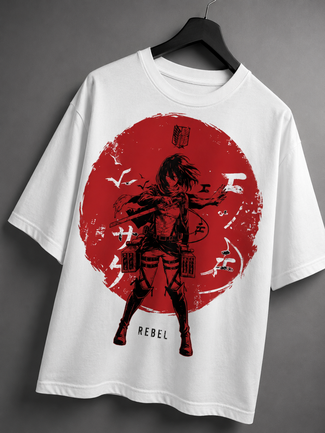 Crimson Rebel Regular T-Shirt | Japanese Streetwear | Kaizora