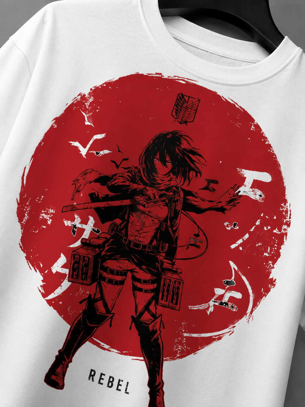 Crimson Rebel Regular T-Shirt | Japanese Streetwear | Kaizora