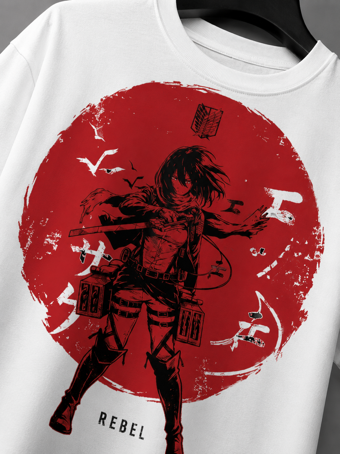Crimson Rebel Regular T-Shirt | Japanese Streetwear | Kaizora