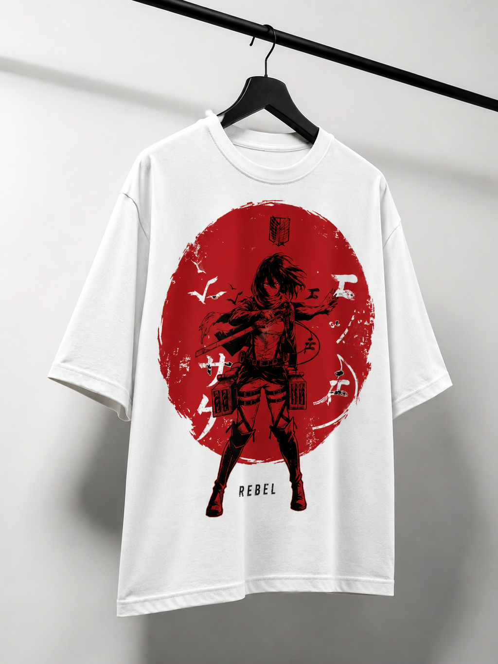 Crimson Rebel Regular T-Shirt | Japanese Streetwear | Kaizora