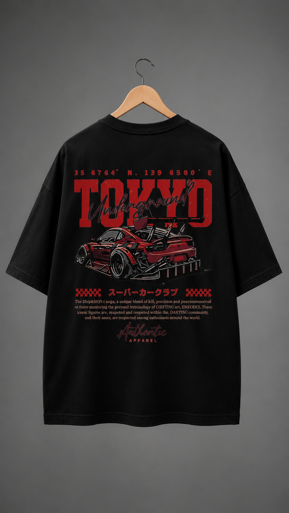 Tokyo Underground Oversized T-Shirt | JDM Drift Streetwear | Kaizora