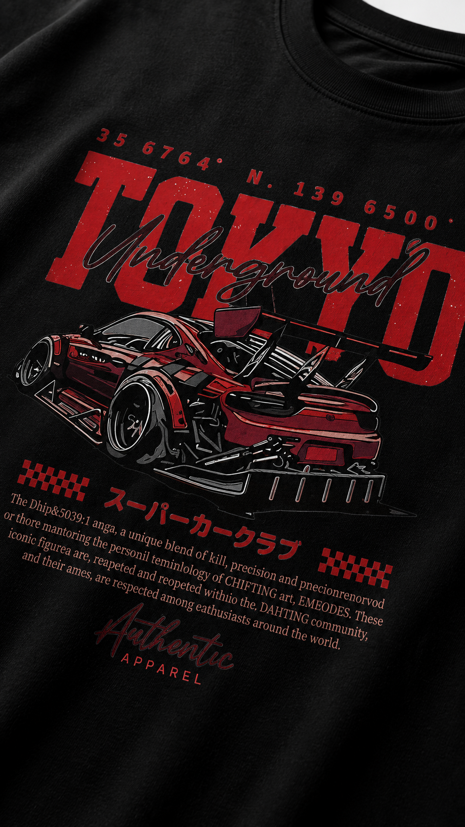Tokyo Underground Oversized T-Shirt | JDM Drift Streetwear | Kaizora
