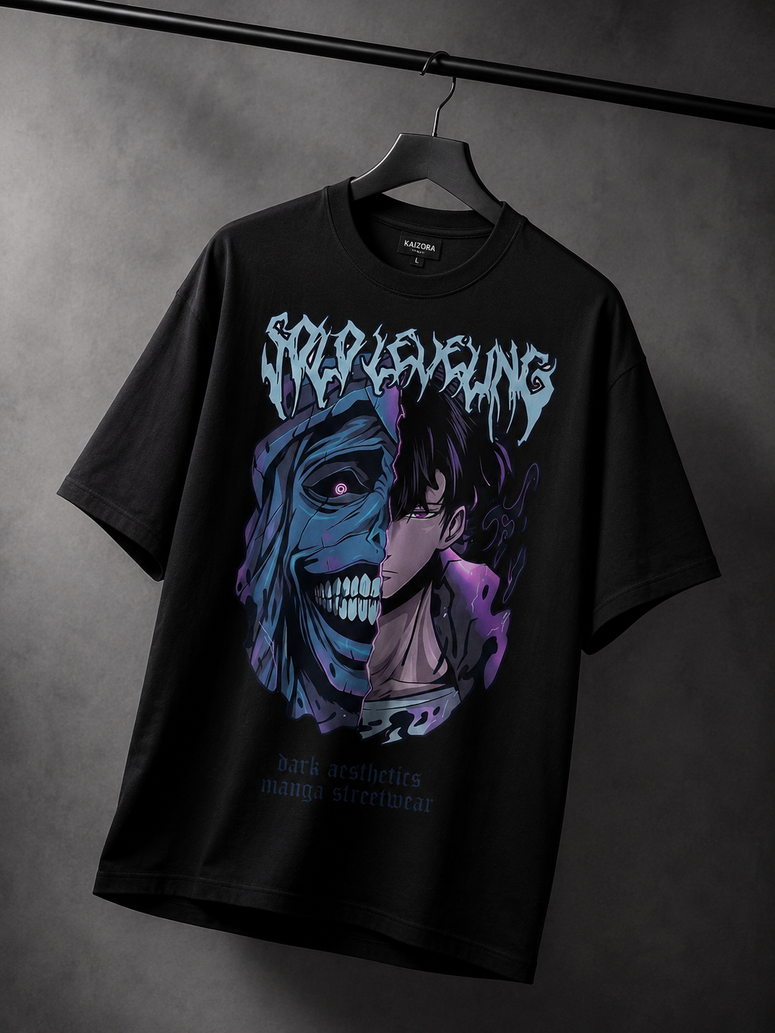 KAIZORA Solo Levling Regular T-Shirt | Dark Anime Streetwear