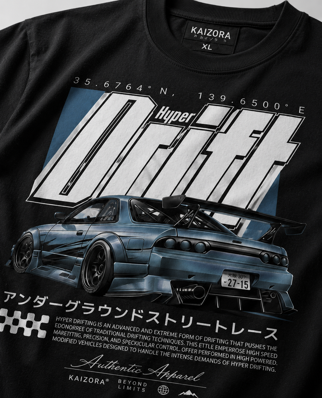 KAIZORA® HYPER DRIFT OVERSIZED TEE